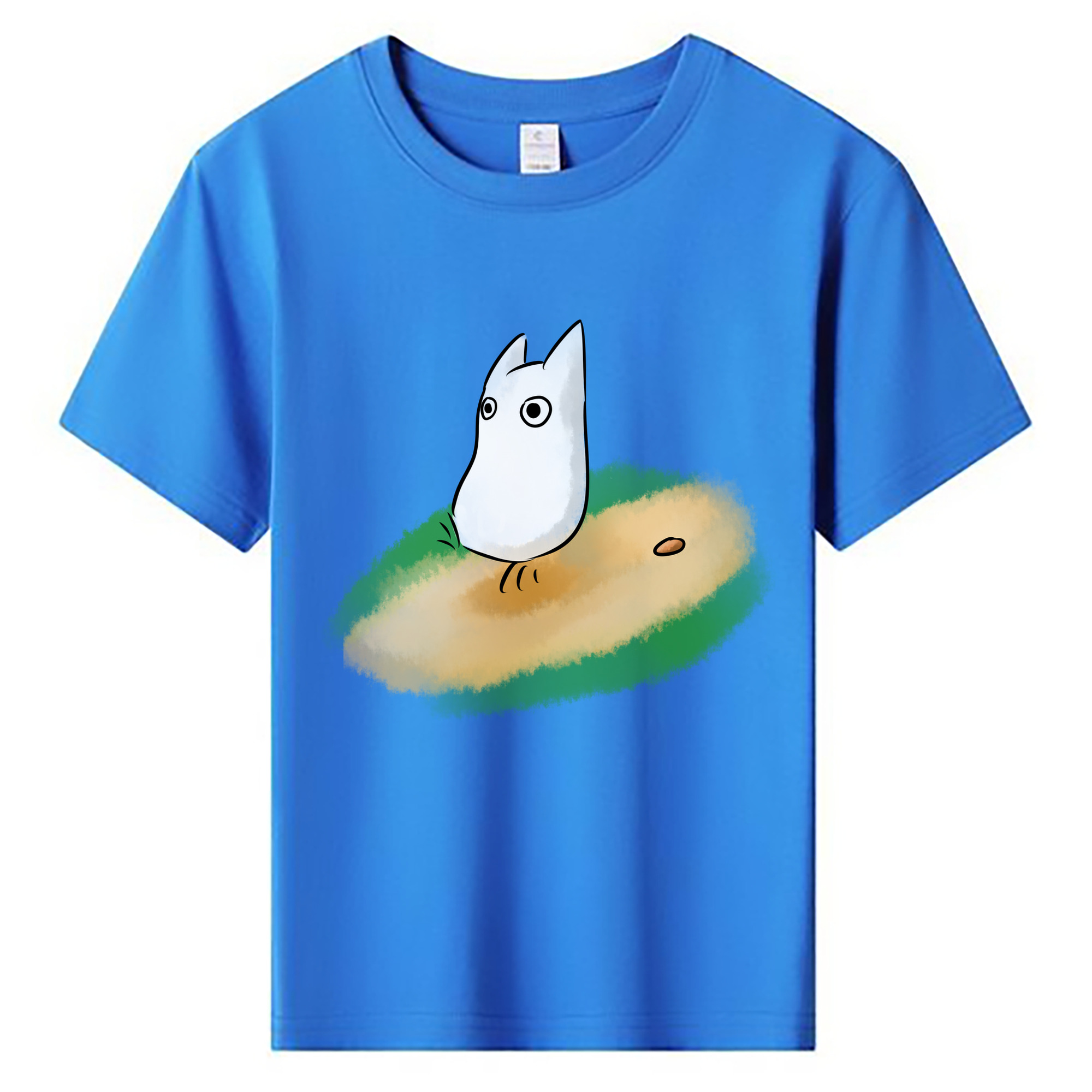 （画像用） となりのトトロ 草壁メイ 草壁サツキ My Neighbor Totoro Satsuki Kusakabe Mei Kusakabe 綿100％キッズTシャツ（フロントプリント）